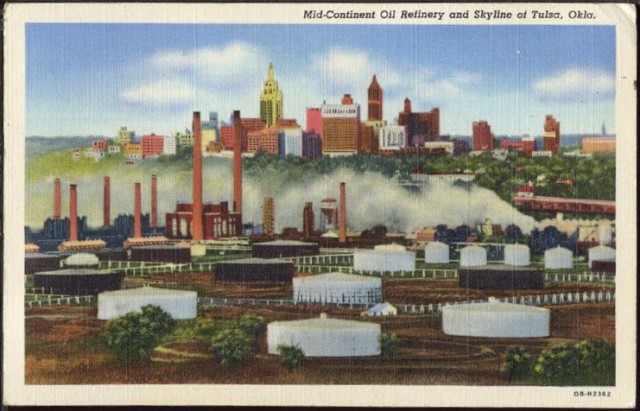 Mid-Continent Refinery Postcard